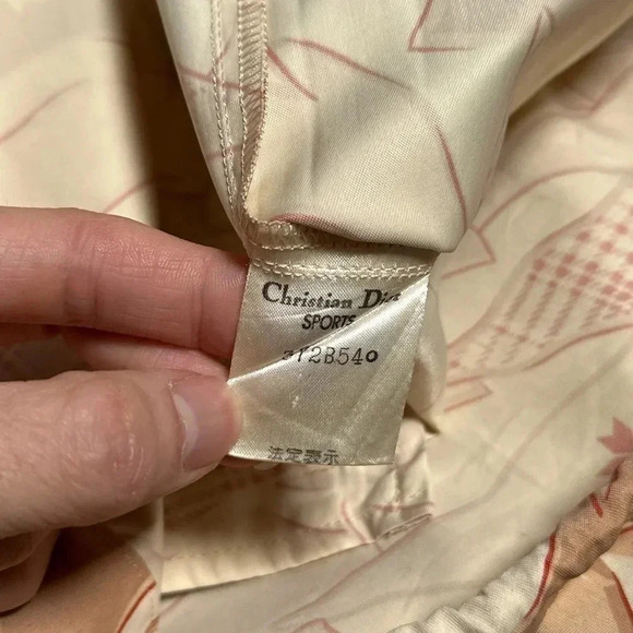 Vintage 90s Christian Dior Sports All Over Print Windbreaker Jacket Womens Large - Picture 13 of 15